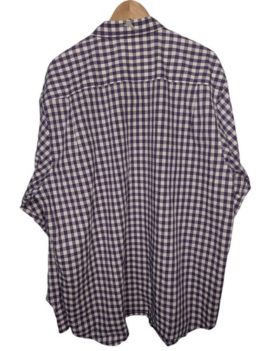 Tommy Bahama Purple Checkered Plaid U-Dub Long Sleeve Button-Up Men's Shirt -XXL - Picture 6 of 8