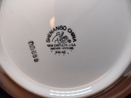 Vintage Shenango Restaurant Ware 9" Soup & Salad Bowls w/ Gold Trim USA (2) - Picture 5 of 6