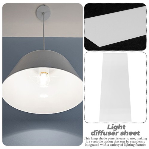 Acrylic Lampshade Board Uplighter Shades Ceiling Pendant Diffuser Bulb - Bild 8 von 12