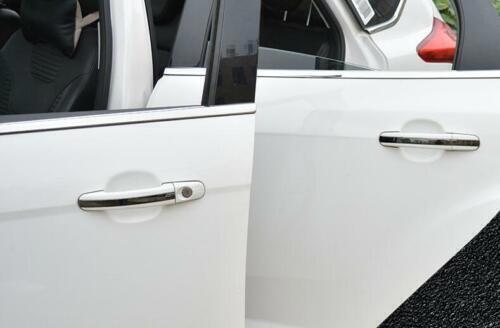 Cubierta de manija de puerta lateral exterior de acero negro 7 piezas para Ford Focus 2012-2018 - Imagen 2 de 6