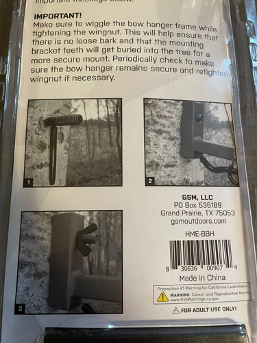 HME Better Bow Hanger HME-BBH - Picture 5 of 6