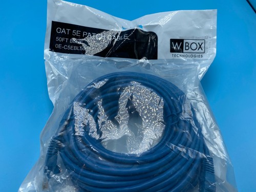 WBOX 0E-C5EBL50 CAT5e Patch Cable BLUE 50ft - Picture 2 of 4