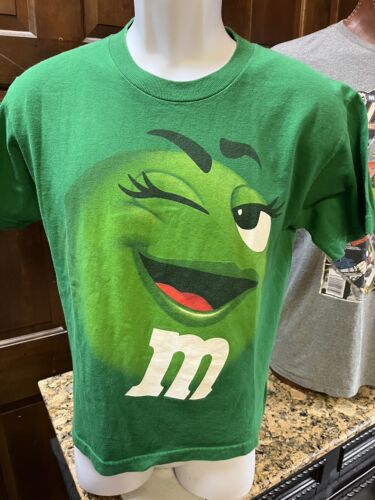Green M&M T Shirt Size Youth Large Snack Candy Chocolates Mars Inc. - Picture 3 of 8