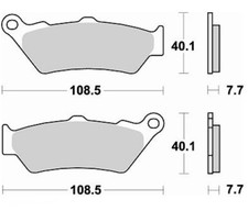 Braking SM1 Semi-Metallic Brake Pads (780SM1)