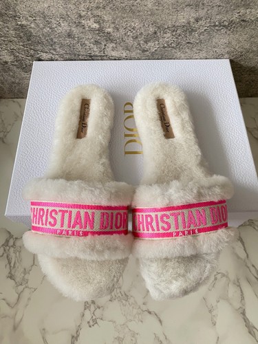 New Authentic Christian Dior Chez Moi Sandal Mules Slides Shoes Flats EU 38.5 - Picture 6 of 14