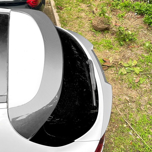 Carbon Look Rear Trunk Spoiler Lip Middle Wing For Alfa Romeo Stelvio 2018-2024 - Picture 6 of 8