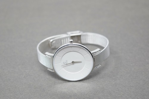 Obaku Ladies Stainless Steel Silver Tone Band White Dial Watch V158LECIMC - Picture 2 of 10
