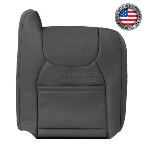 Fits 2002 Chevy Avalanche 2500 4x4 Front Replacement Seat Cover Vinyl Dark Gray - Picture 35 of 65
