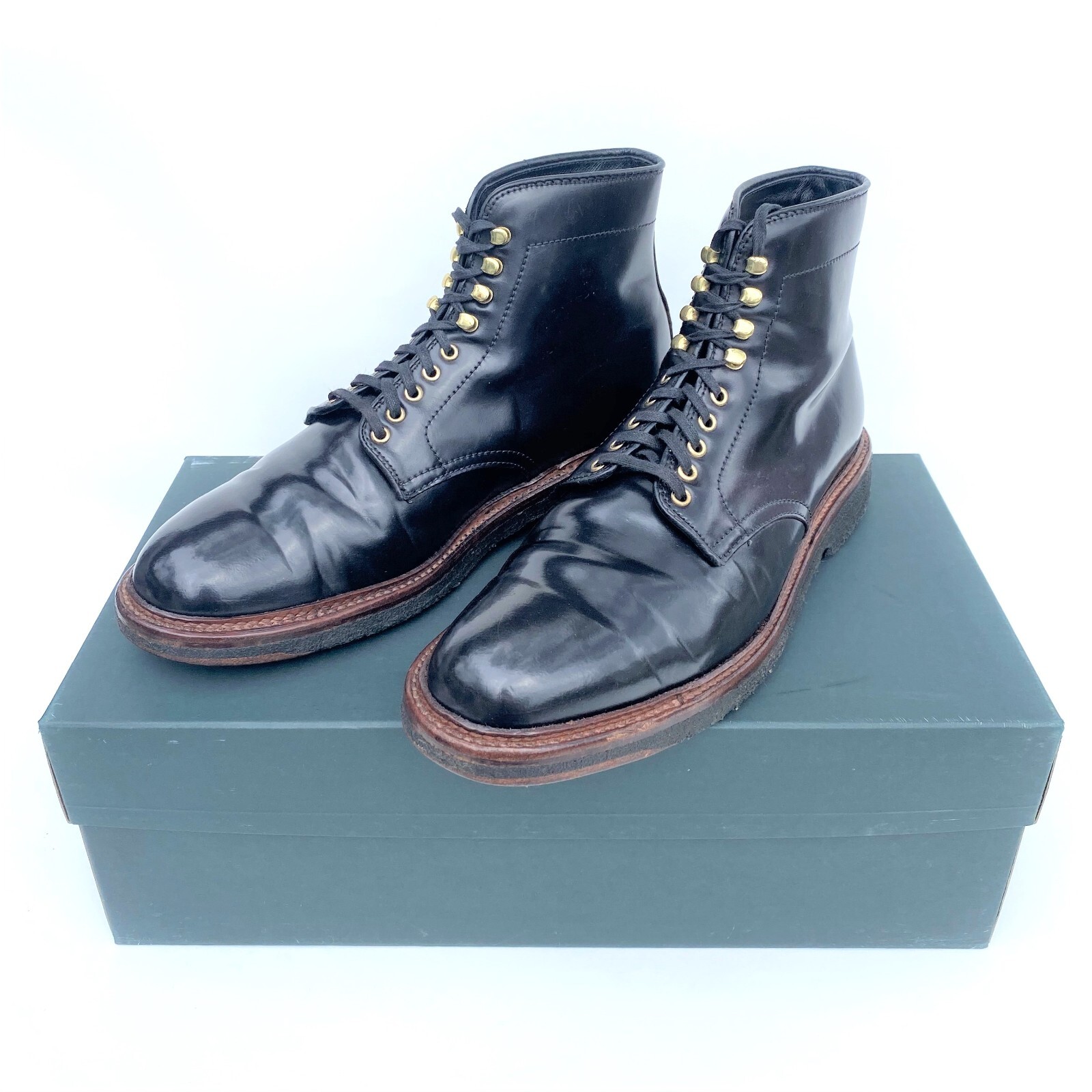Alden 09187 Snuff Suede Plain Toe Boot