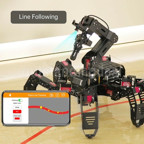 SpiderPi Pro Hexapod Robot Smart Robot w/ AI Robotic Arm for Raspberry Pi 4B 4GB - Bild 6 von 8