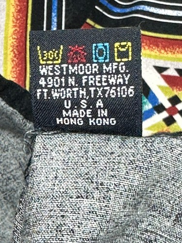 Brooks & Dunn Panhandle Slim Vintage 90s Western Shirt XL Black Aztec Southwest - Picture 8 of 9