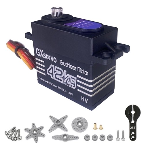 180° Brushless Waterproof 42KG Metal Gear 25T Digital Servo For 1/10 TRX4 RC Car - Picture 4 of 23