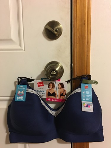 NEW WOMEN'S SIZE XL HANES SIGNATURE SMOOTH COMFORT WIRELESS T-SHIRT BRA - Picture 6 of 10