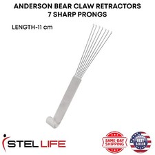 Anderson Bear Claw Retractors Facelift Hook 7 Sharp Prongs Plastic Surgery Tools