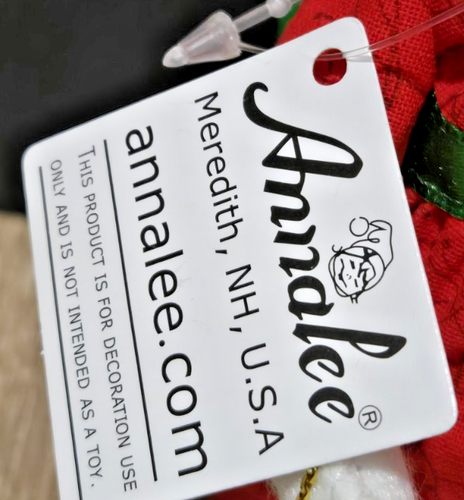 Annalee 9" Very Merry Red Elf ~ 2020 Weihnachten mit Etikett - Bild 3 von 3