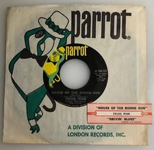 Frigid Pink / House of The Rising Sun / Parrot 1969 45 / NM+