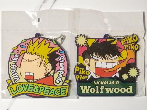 TRIGUN STAMPEDE EXHIBITION Vash & Nicholas Rubber Coaster chain set of 2 - Picture 7 of 7