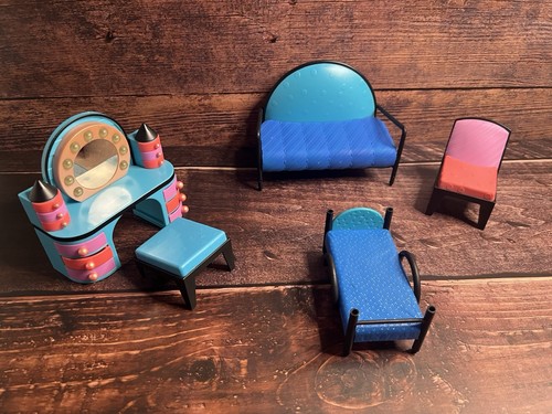 LOL OMG Surprise Doll House Furniture Living Room Couch Chair Ottoman Bed Vanity - Picture 1 of 14