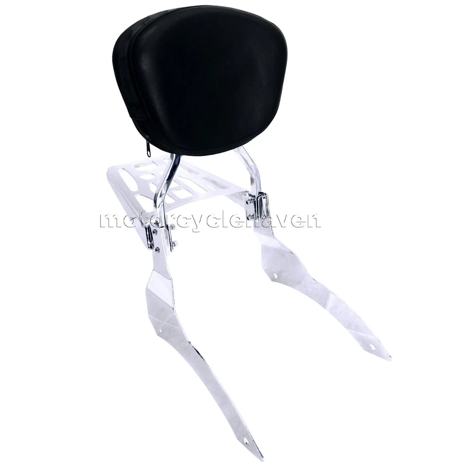 2006-up Kawasaki Vulcan 900 VN900 Sissy Bar encosto com bagageiro - Imagem 2 de 4