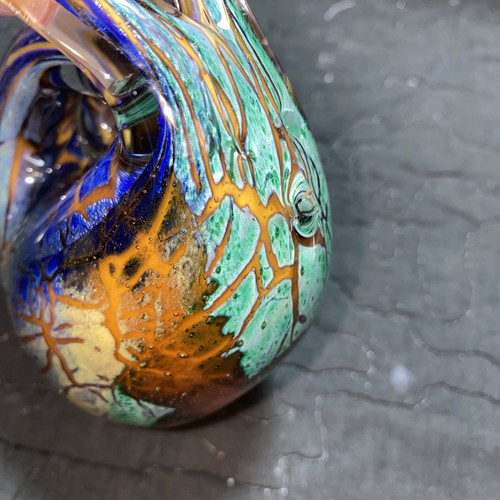 Snail Art Glass Paperweight Figurine Vintage Murano Style I'M GORGEOUS - Picture 10 of 12