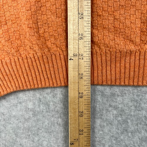 NEW Brooks Brothers 100% Cashmere Sweater Crew Pullover Knit XL Mens Orange NWT - Picture 5 of 6