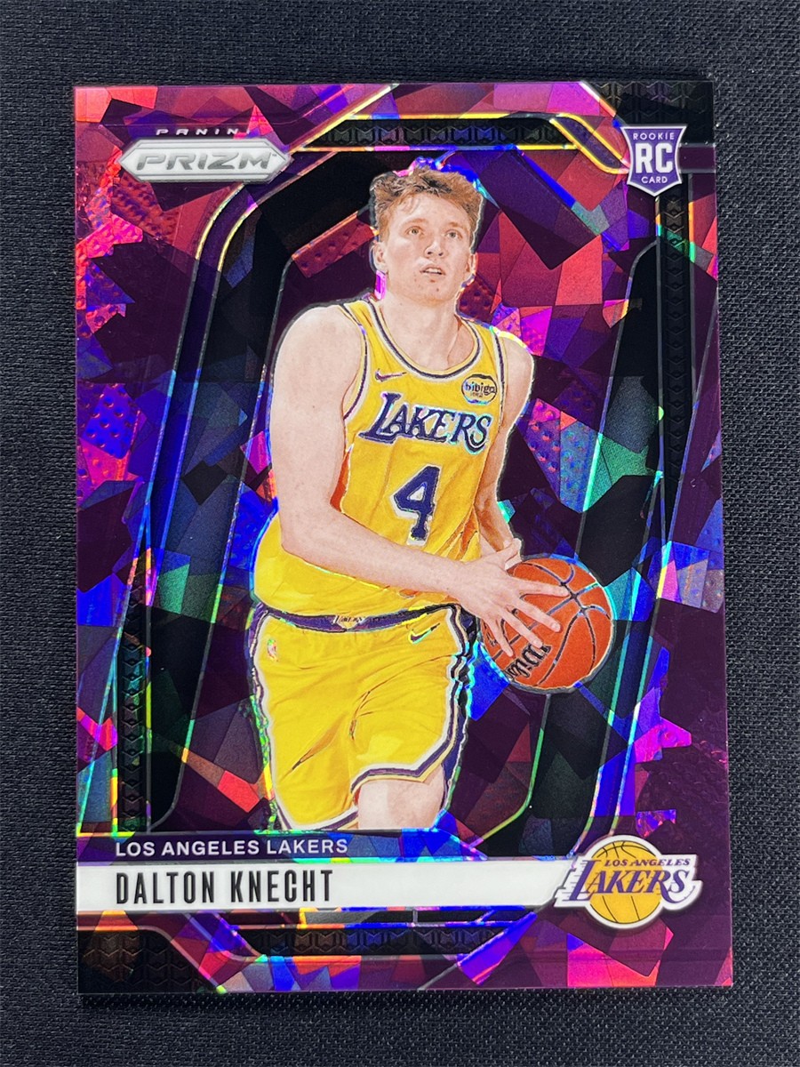 2024-25 Panini Prizm Dalton Knecht #238 Purple Cracked Ice Prizm Rookie RC /149