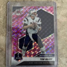 2021 Panini Mosaic - Super Bowl MVPs Tom Brady #283 Camo Pink Mosaic Prizm