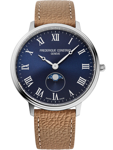 Frederique Constant FC-206RN3S6 Klassische Herrenuhr Mondphase 38mm 5ATM - Bild 1 von 4
