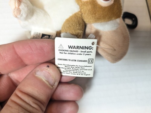 Vintage 1999 GREMLINS Mogwai Gizmo Plüsch Warner Brothers Studio Store exklusiv - Bild 13 von 14