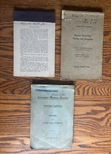 Early 1900s Jefferson Medical College Lab Manuals Signed by Dr. Edward W. Ditto
