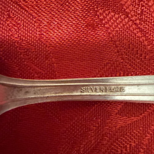Antique 1915 (4) Silverplate 6” Alpha Fruit/Orange Spoon By Fairfield Plate - Picture 7 of 8