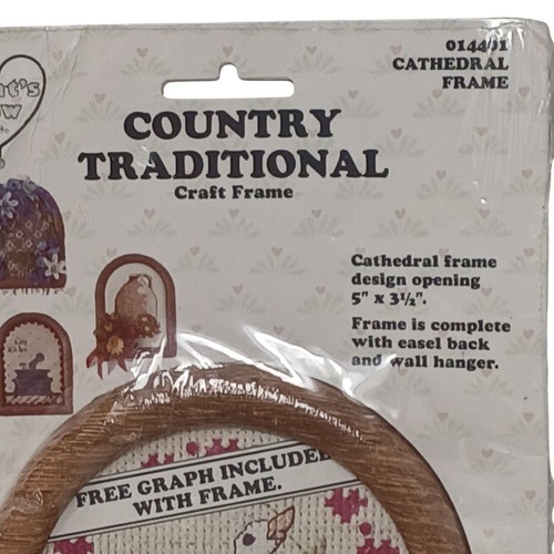Country Traditions Rahmen Holzoptik 5" x 3,5" Kathedrale Wandhänger Staffelei #D-23 - Bild 6 von 8
