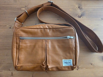 #ad PORTER FREE STYLE Shoulder Bag Camel Brown 707 08211 Yoshida Bag Japan $122.54