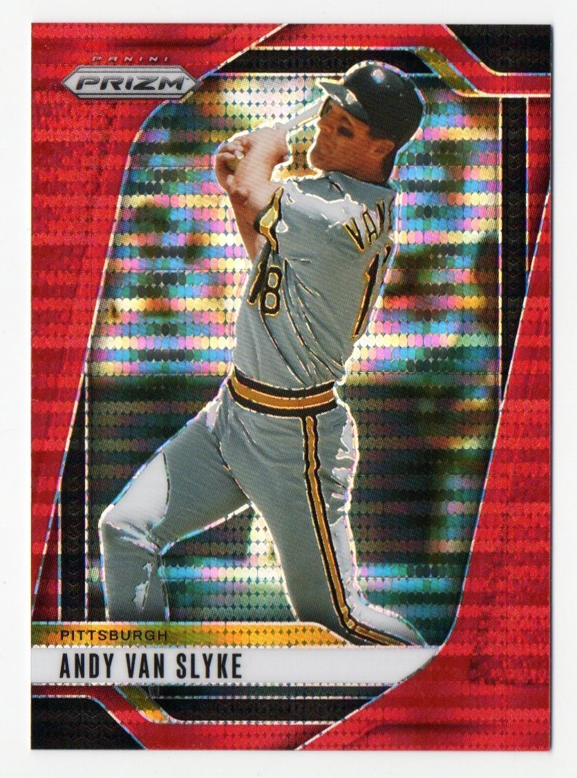 2025 Panini Prizm Baseball Andy Van Slyke #265 Red Pulsar Prizm 239/399 Pirates