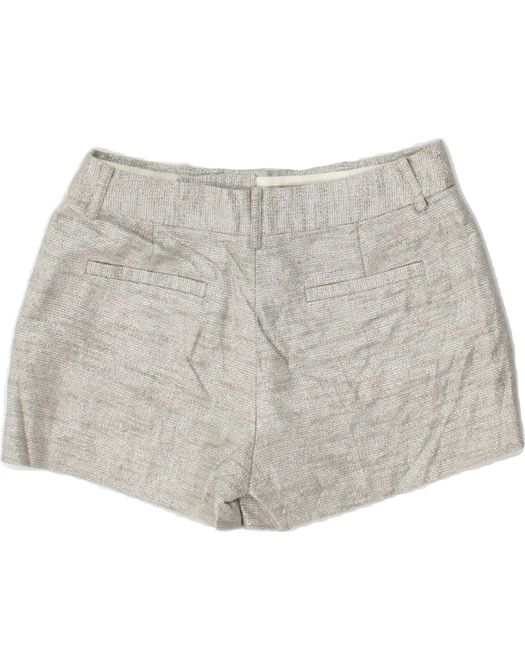 Shorts chino feminino JUICY COUTURE EUA 0 XS W24 prata algodão AU14 - Imagem 2 de 3