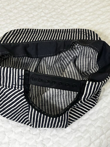 Train Engineer Conductor Railroad Hat Cap Adjustable Child Stripe Made In USA - Picture 3 of 4