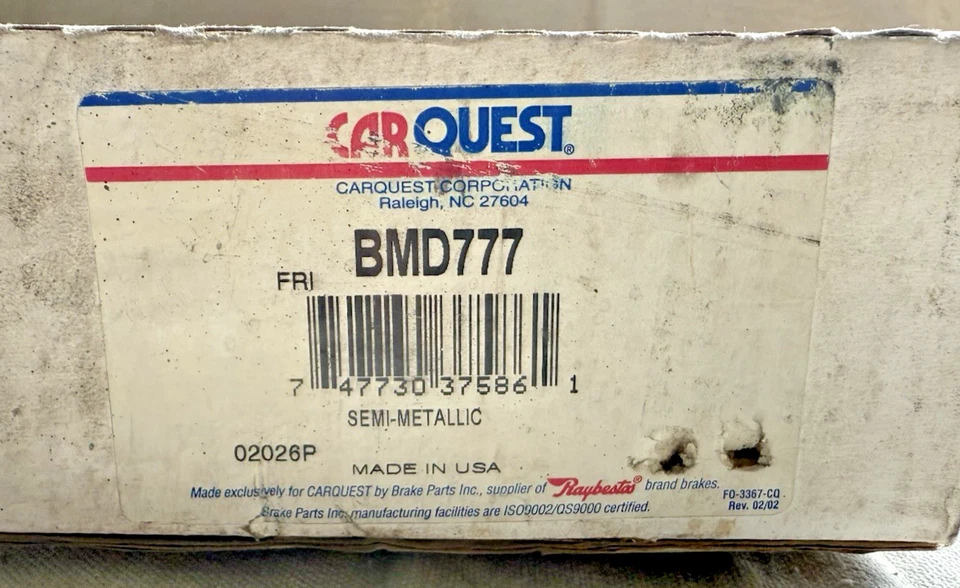 NOS Semi Metallic Brake Pads	BMD777 Ford E-550 F-450 F-550 SUPER DUTY F53 - Image 3 of 3
