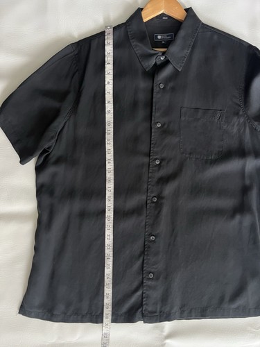 Reyn Spooner button down black shirt men’s size XL Neutral Grunge linen blend - Picture 8 of 8