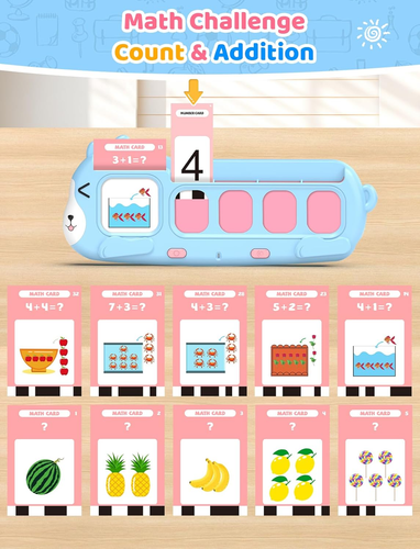 Lernspielzeug für Vorschulkinder - sprechende Lernkarten mit Soundmaschine Set 4-8 - Bild 5 von 12