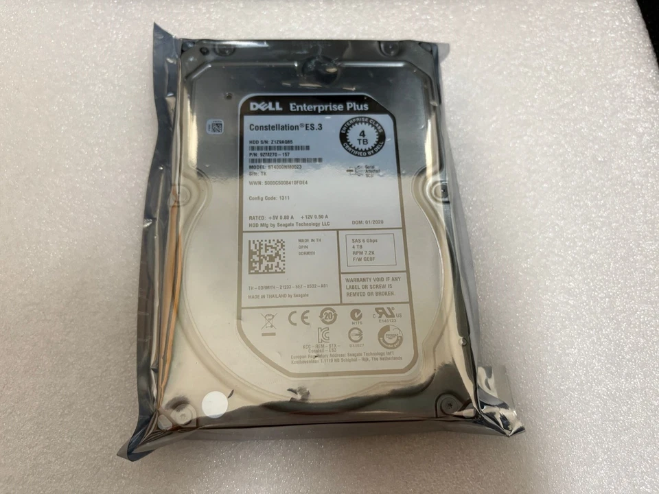 Dell DRMYH ST4000NM0023 4TB 7.2K RPM 6Gb/s 3.5" NL SAS HDD Hard Drive 0DRMYH - Image 2 of 4