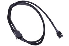 Phobya 4Pin PWM Verlängerung 90cm - Schwarz Lüfter Kühler Kabel