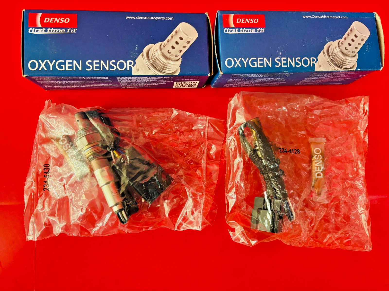 Set of 2 DENSO Oxygen O2 Sensor for 2004-2009 Hyundai Elantra Kia Spectra 2.0L