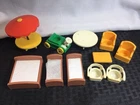 Vintage Fisher Price Little People Accessory Lot Of 11