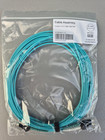 BRAND NEW - 5 Meter LC-LC Multimode OM3 fiber patch cord MM, Duplex - Aqua