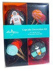 ASTRONAUTS Birthday Cupcake Decoration Kit-24 Lined Liners/24 Party Pick 9z
