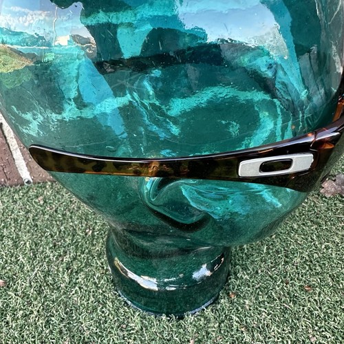 Occhiali da sole Oakley Hijinx unisex marrone tartaruga cerchio intero rettangolari BMC-016 - Foto 6 di 8