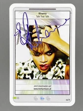 2012 Merkur #66/74 Rihanna Star & Tunes Autograph Card (Austria) (Music)