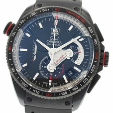 TAG HEUER WATCH CAV5185.FT6020 GRAND CARRERA CALIBER 36 CHRONOGRAPH BLACK MEN'S