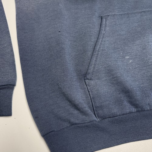 Vintage USA Hoodie Sweatshirt Herren XL 25,5x26 Faded Blue Y2K - Bild 9 von 20