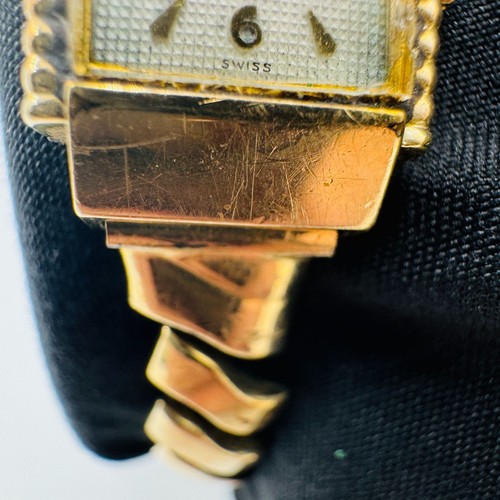 Vtg 1950's Wittnauer Swiss Women's Watch 10k G.F. Kestenmade Band Made in USA - Picture 9 of 24